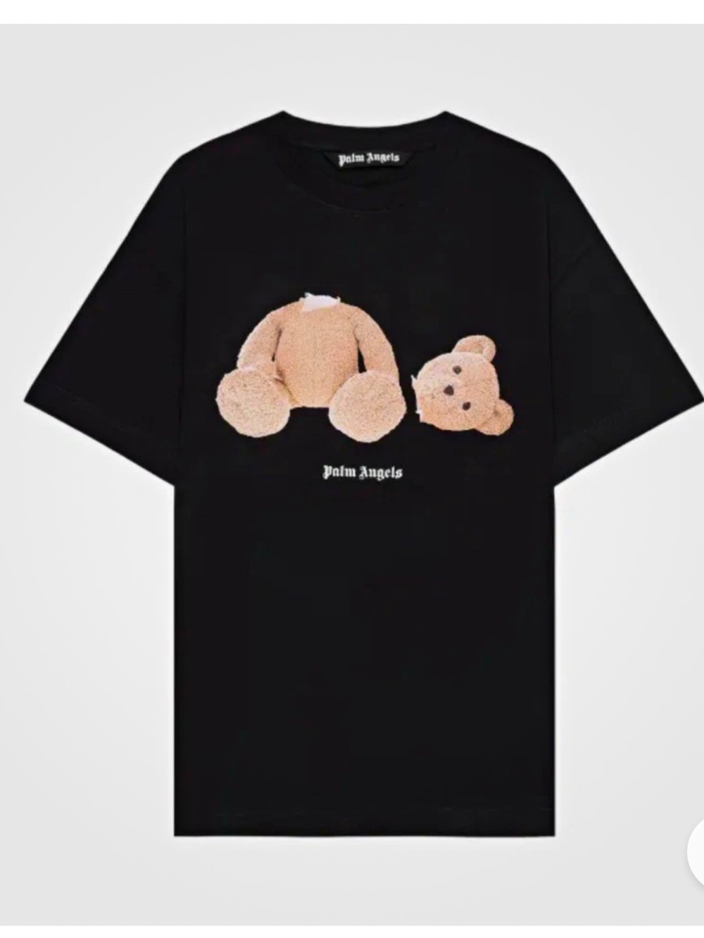 Palm Angels Womens Black Teddy Graphic Tee